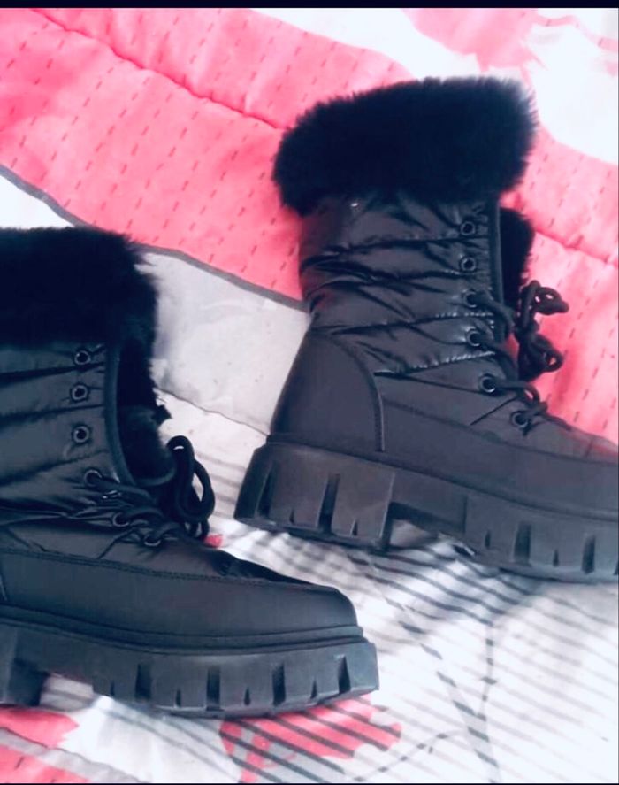 Bottines fourrées 39 noir - photo numéro 3