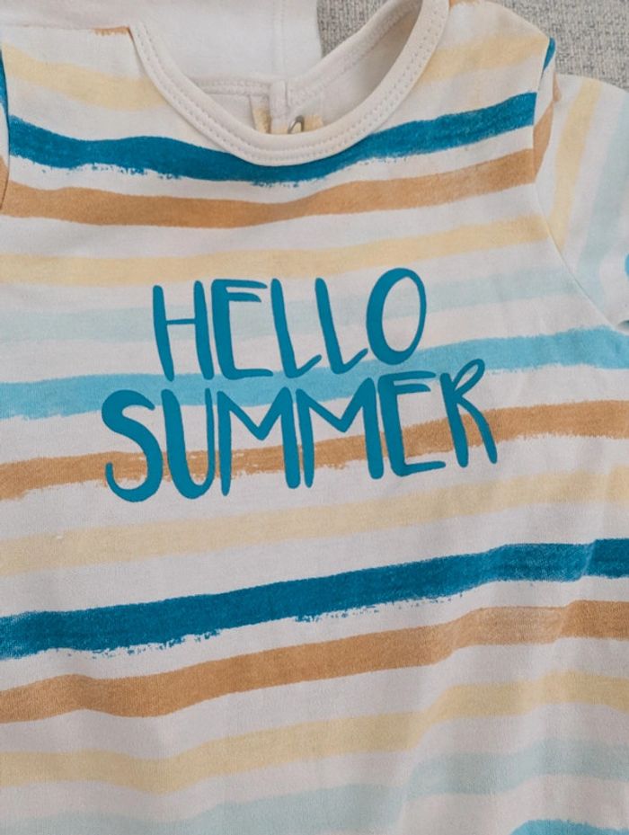 Lot pyjamas été bébé 9mois - photo numéro 4