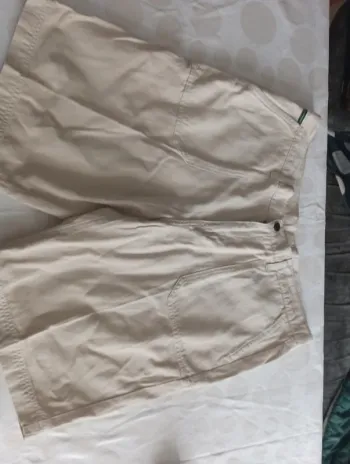 Bermuda short homme Le Chameau taille 46 coton et lin
