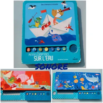Livre sonore, des chansons à écouter 🐳 Petites comptines sur l'eau 🐟