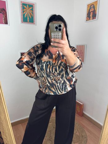 Pull léger imprimé léopard 