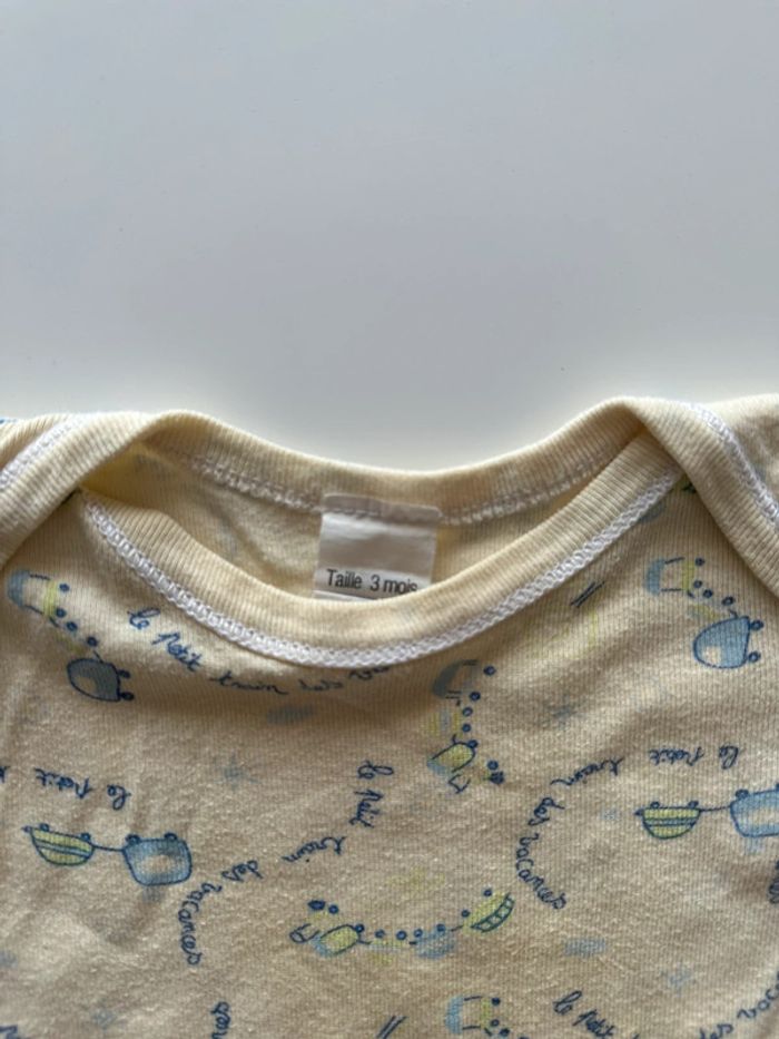 Lot de 2 bodies manches courtes - 3 mois - Baby club - photo numéro 12