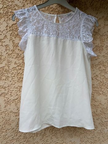 Top only blanc/écru taille 38