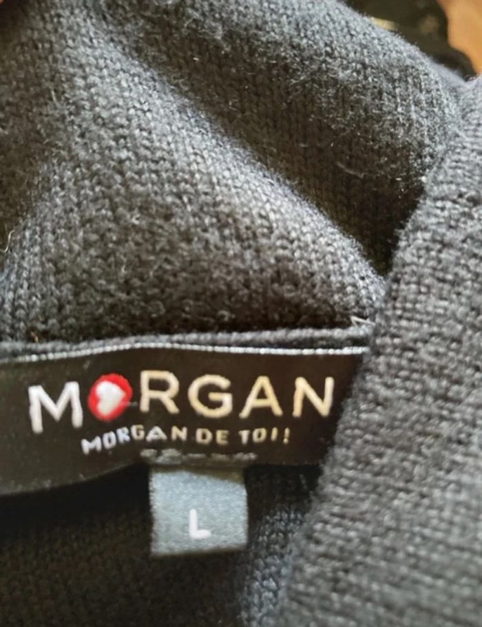 Pull à col roulé court taille L en bon état Marque Morgan de toi - photo numéro 2