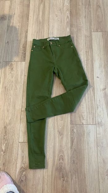 Pantalon vert skinny