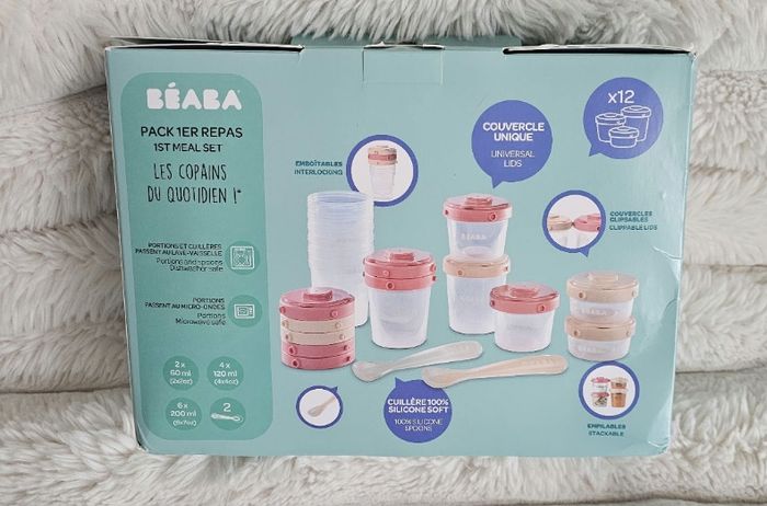 Pack 1er repas 12 portions et 2 cuillères Beaba Neuf - photo numéro 5
