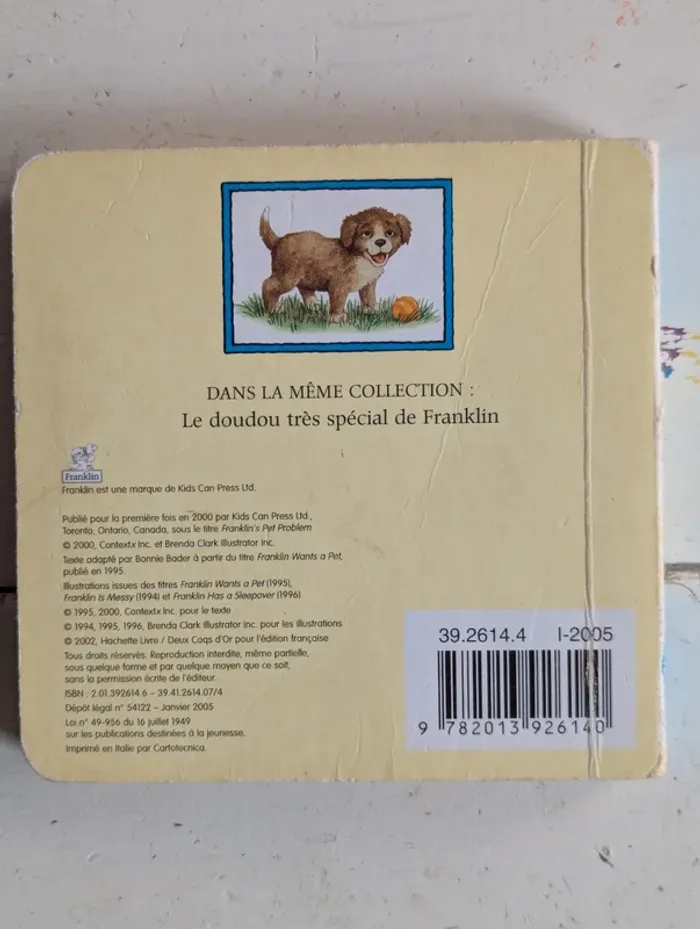 Lot de 2 livres Franklin – Un animal pour Franklin + Le doudou très spécial - photo numéro 4