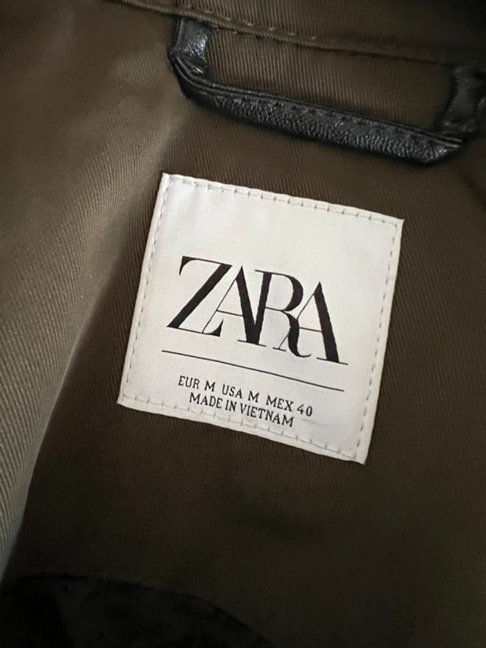 Veste mi saison kaki Zara M - photo numéro 6