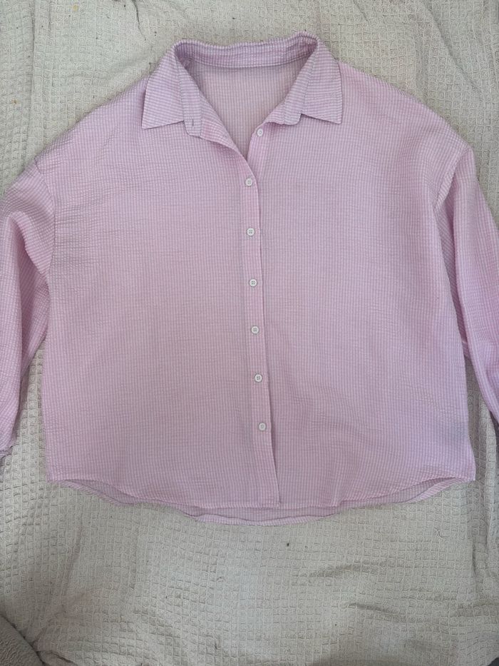 Chemise rose et blanche - photo numéro 2