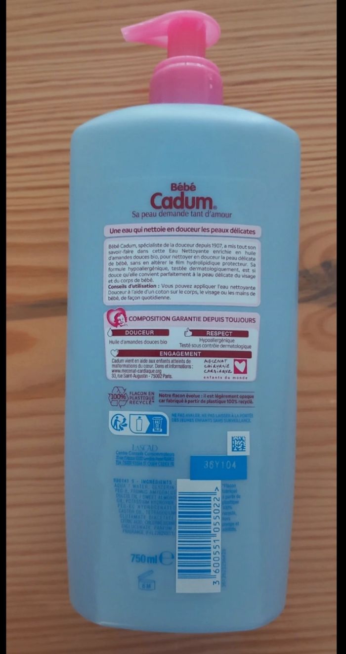 Eau nettoyante Cadum - photo numéro 2