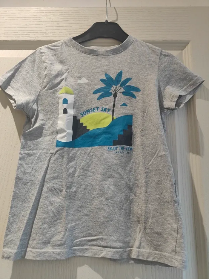 T-shirt gris Kiabi 8 ans
