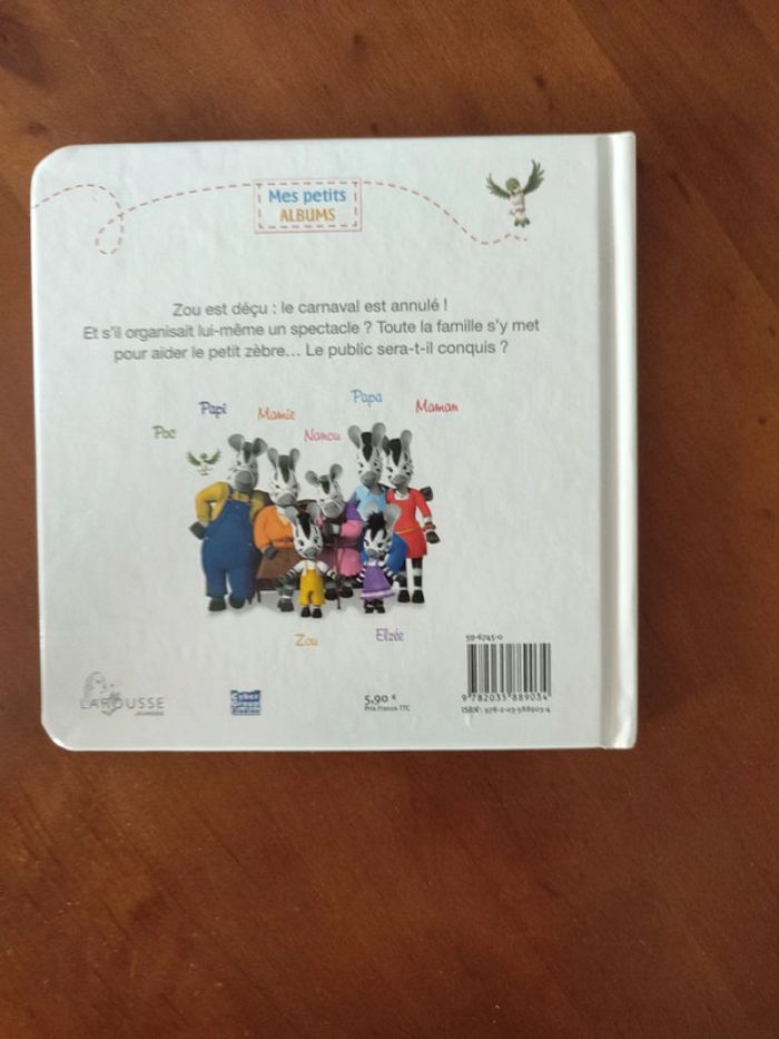 Livre enfant le spectacle de Zou très bon état - photo numéro 2