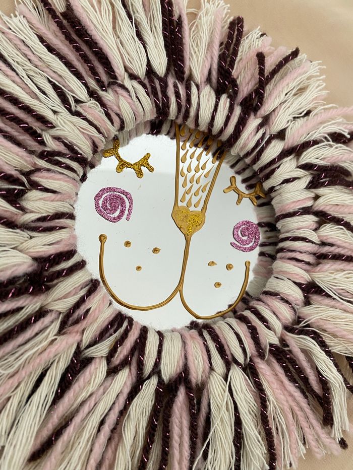 Mademoiselle Lion taille S rose/prune - photo numéro 2