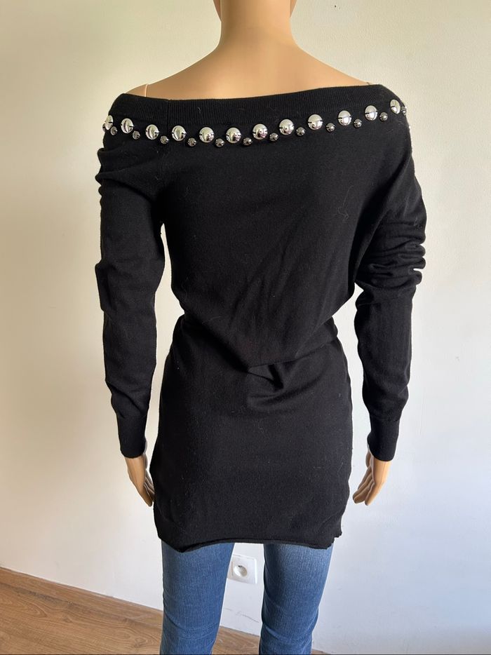 Pull noir asymétrique à manches longues Liu Jo taille M TBE - photo numéro 5