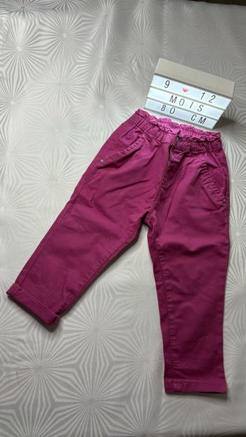 Pantalon fille 9/12 mois ou 80cm