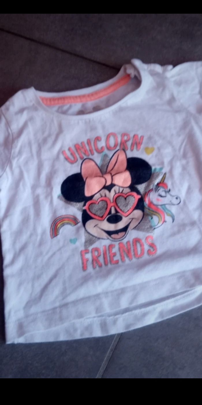 🌺 Beau Tee-shirt fille 6/9mois