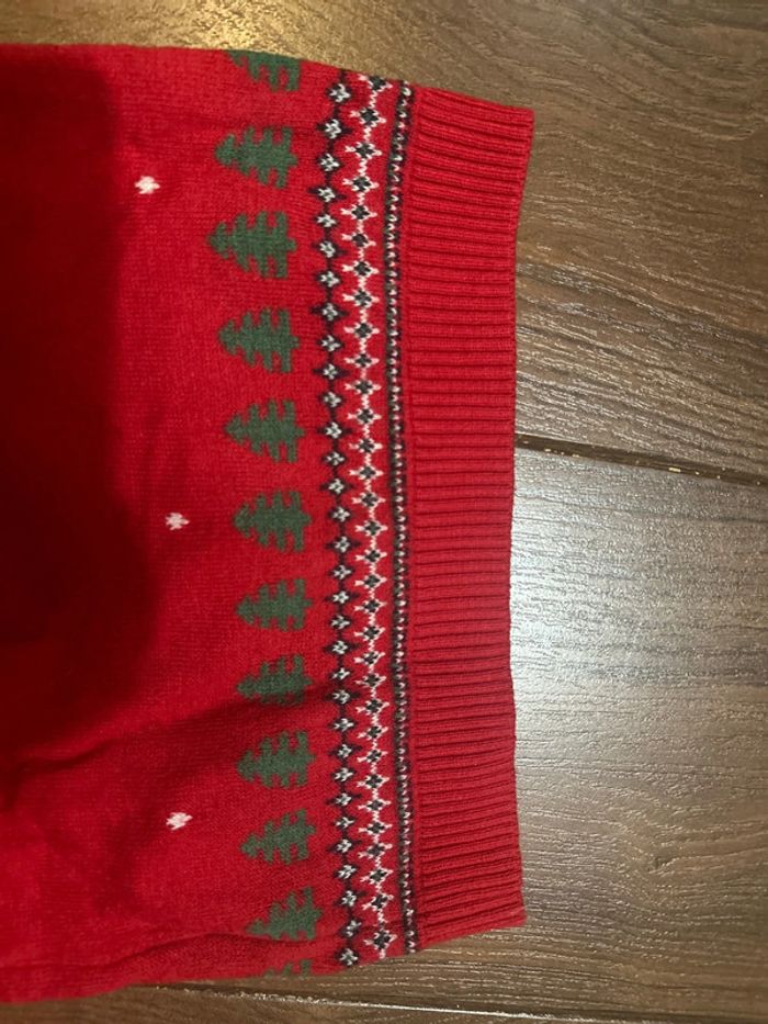 Pull rouge motif dinosaure de Noël sergent major 3 ans - photo numéro 8