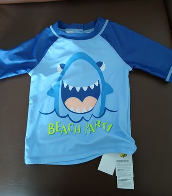 tee shirt de bain anti uv garcon tex baby 86 cm 23 mois
