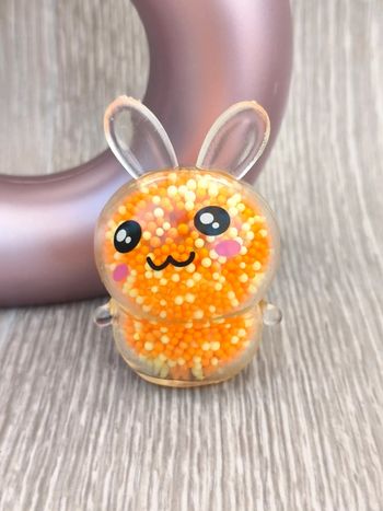 Boule lapin anti stress avec billes