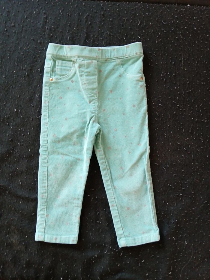 Ensemble pantalon/gilet 18 mois fille - photo numéro 2