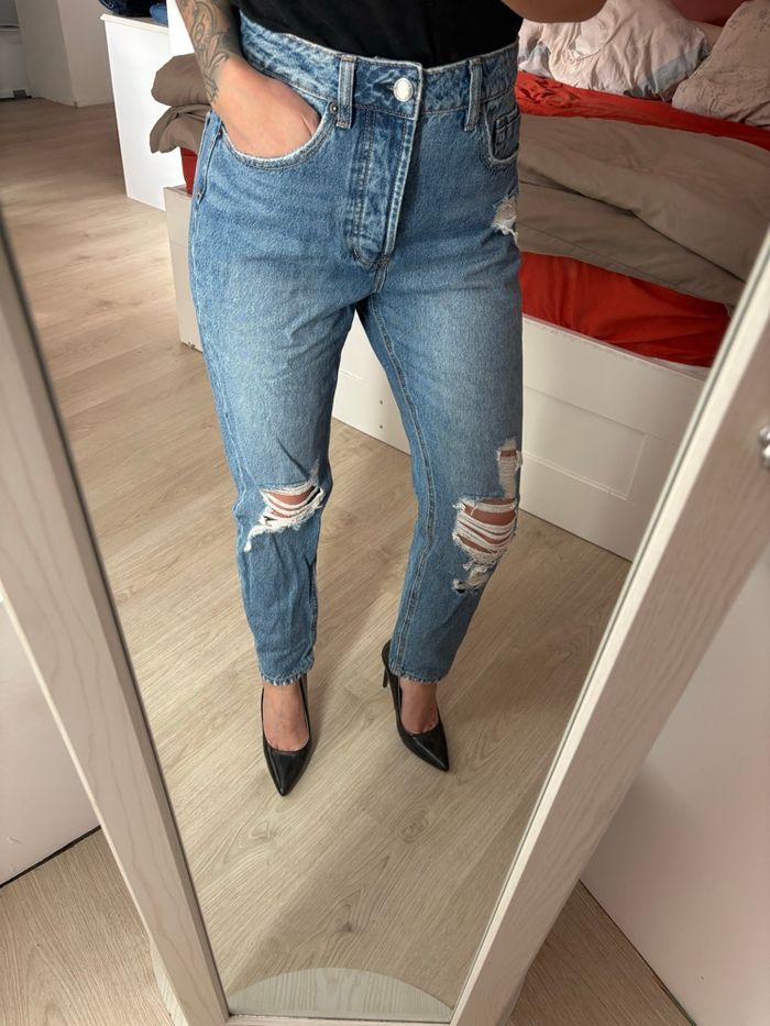 Jean troué stradivarius - photo numéro 6