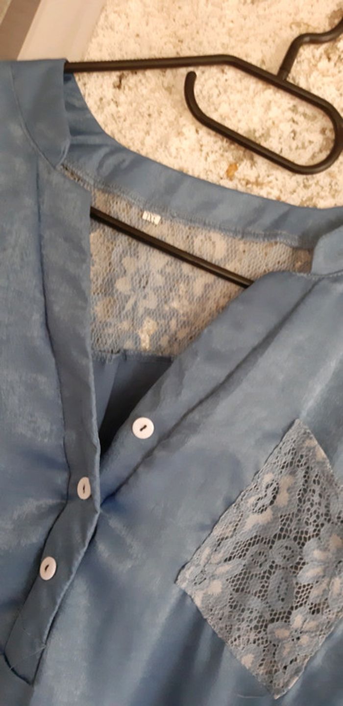 Chemisier blouse bleu - photo numéro 3