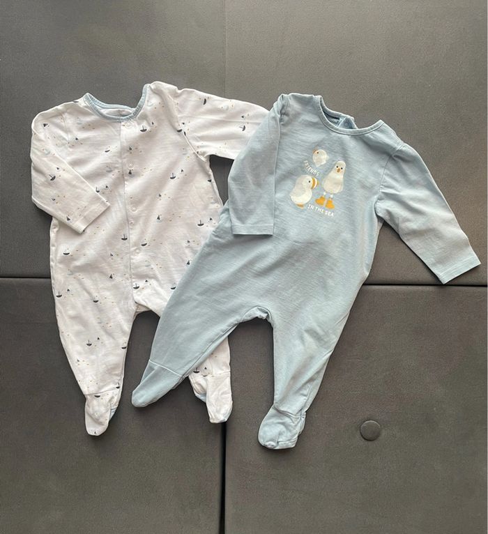 Lot de 2 pyjamas Obaibi 9 mois