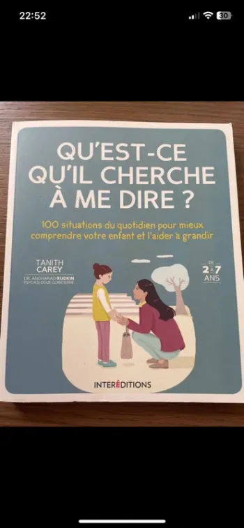 Livre Qu’est ce qu’il cherche à me dire ?