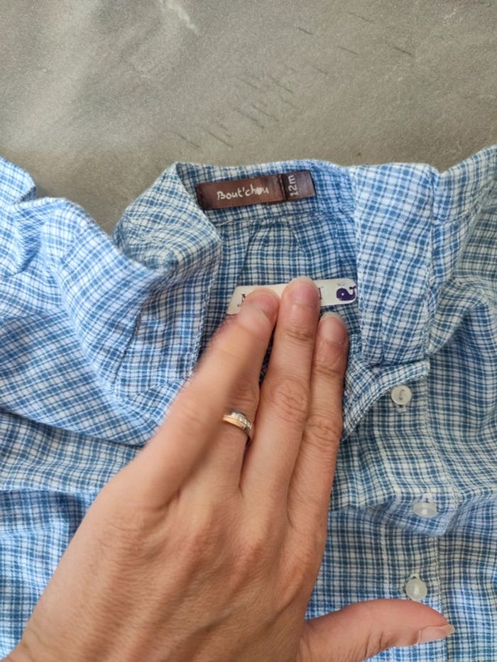 Lot de 2 blouses 12 mois IKKS - photo numéro 3