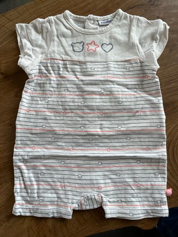 Combishort bébé mixte
