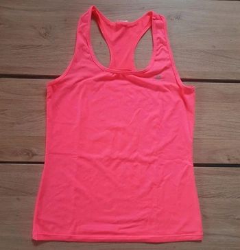 🌸 Débardeur de sport moulant 🌸 rose fluo flashy 🌸 Domyos taille 38/40 🌸