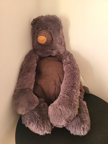 Grande peluche Mimosa l'ours Rendez-vous chemin du loup