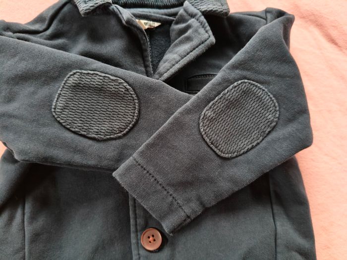 Veste garçon JBC bleu foncé boutons 68 cm - photo numéro 7