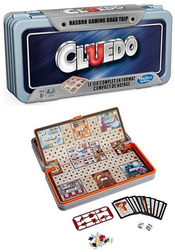 Cluedo Jeu de Société Cluedo Road Trip Jeu de Voyage Version Française