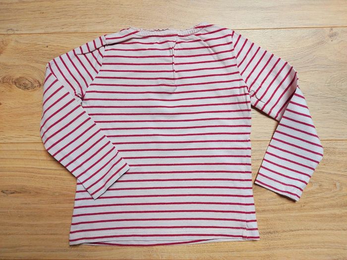 Tshirt rayé manches longues écureuil SM 3 ans - photo numéro 4