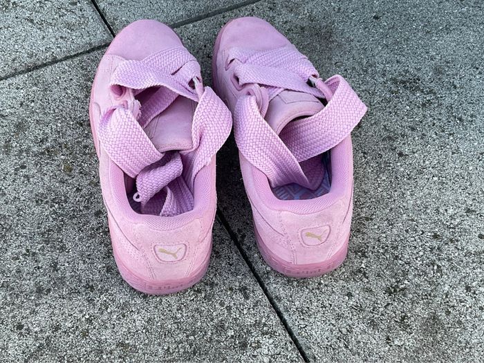 Basket rose, puma avec gros lacets - photo numéro 4