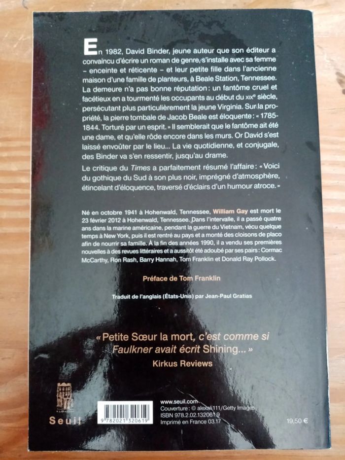 Petite sœur la mort de william Gay - photo numéro 2