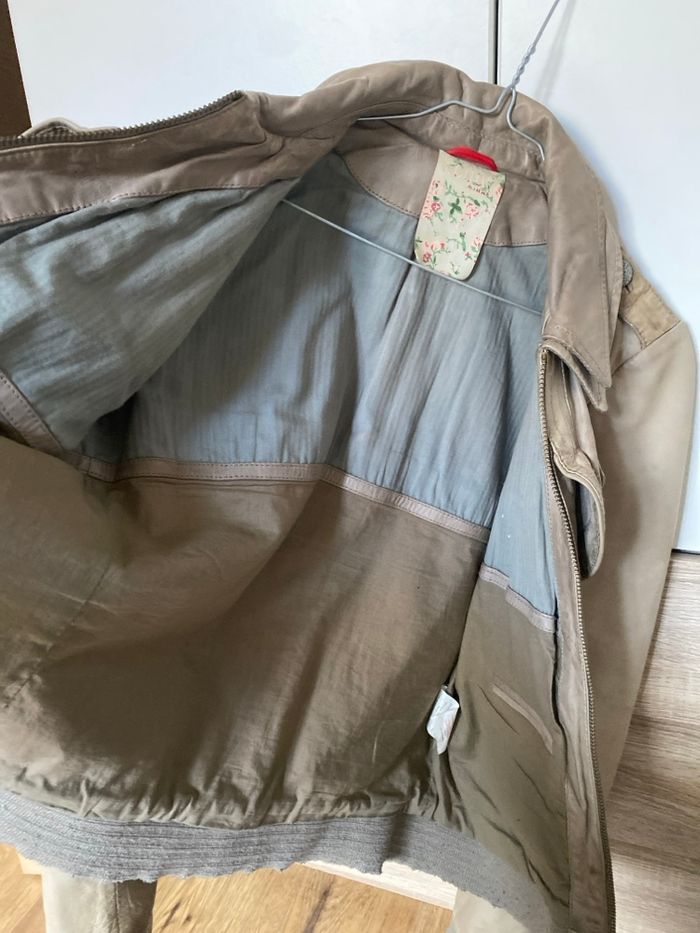 Veste en cuir icode esprit vintage - photo numéro 3