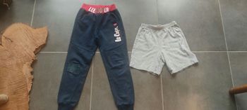 Pantalon jogging Lee Cooper et short Decathlon 8ans