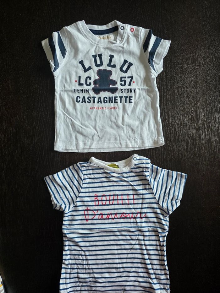 Lot de 8 tee-shirts en 6 mois - photo numéro 2