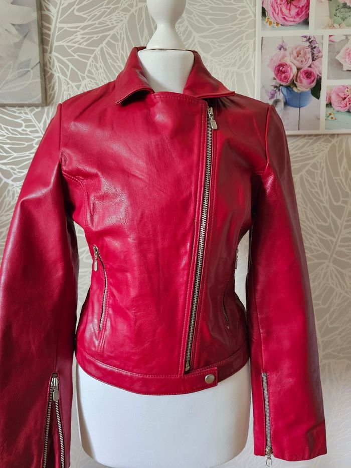 Veste naf naf taille 36 en 100 % cuir - photo numéro 2