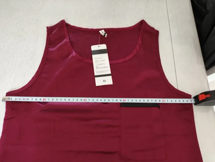 Débardeur tunique bordeaux femme Favolook taille M (38) neuf avec étiquette - photo numéro 7