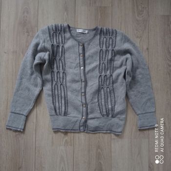 Cardigan gris t36/38