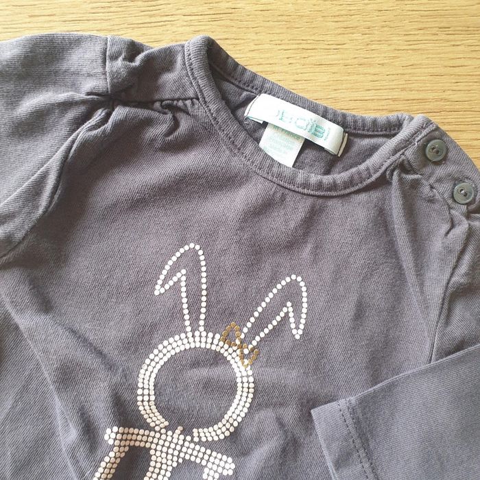 🩷 Tee-shirt ML mois Obaïbi #emyfleury_1moisfille - photo numéro 2