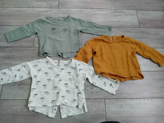 Lot de 6 t-shirts à manches longues taille 12 mois - photo numéro 6