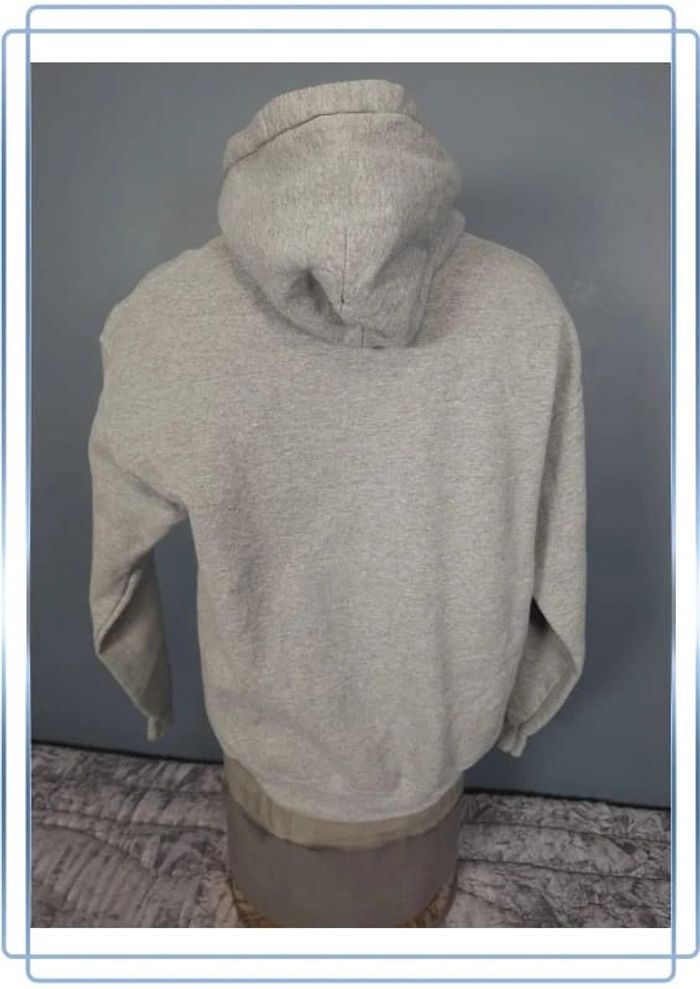 Sweat à capuche  / hoodie gildan - taille M - homme gris sérigraphie (325) - photo numéro 5