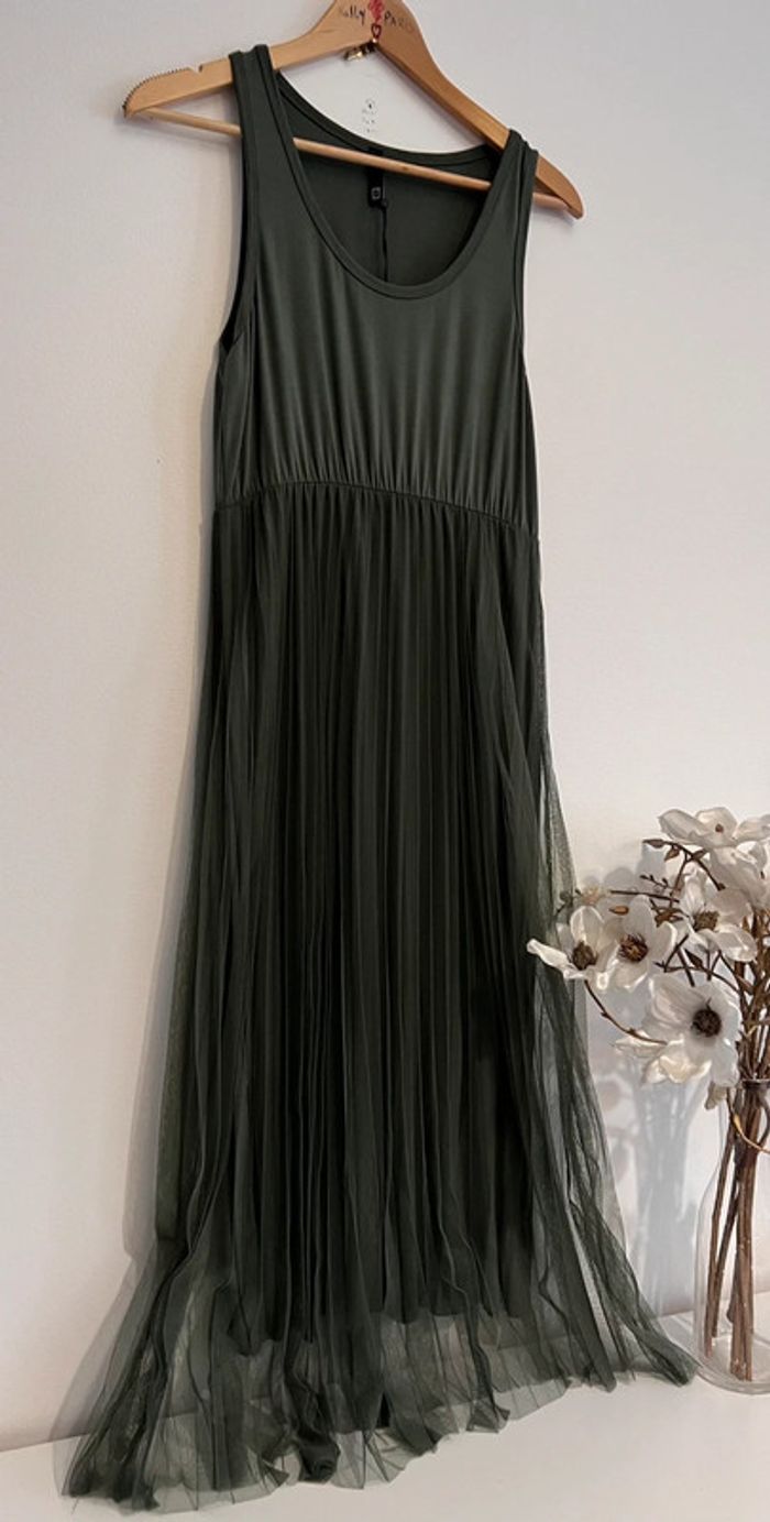 Superbe fond de robe / robe kaki 🤍🤍 - photo numéro 4