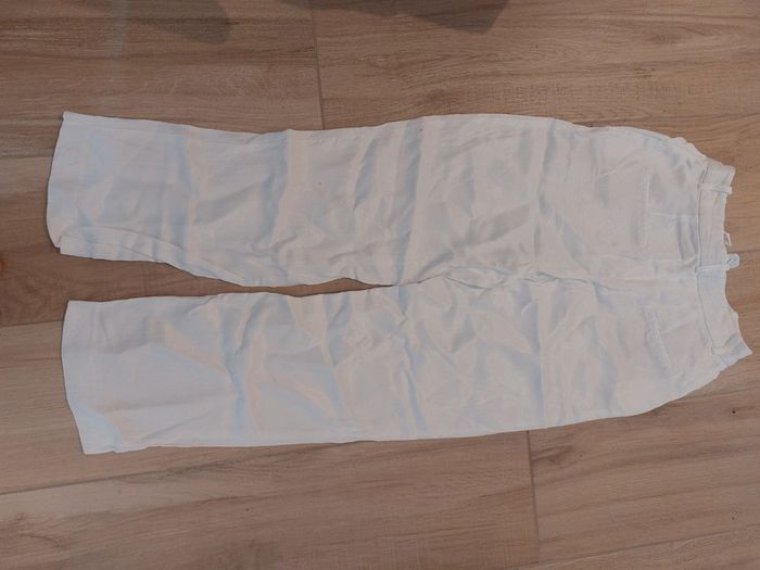 Pantalon leger blanc - Zara - taille XS - photo numéro 4