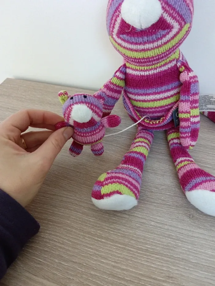 Doudou peluche multicolore Orchestra - photo numéro 3