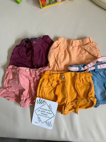 Lot de 5 shorts 12 mois